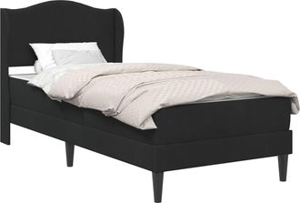 vidaXL Estructura De Cama Con Cabecera Negro 100 X 200 Cm Terciopelo Vidaxl