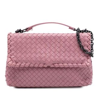 Bottega Veneta Pre-owned Bottega Veneta Small Nappa Intrecciato Olimpia Shoulder Bag Ladies 9DUQ1ZEUD2P0LRNI