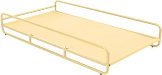 Oviala Estructura para chaise longue modular de jard&iacute;n en amarillo claro
