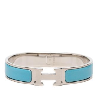 Herm&egrave;s Pre-owned Hermes Narrow Enamel Clic H Bracelet PM Ladies ECXMAM0S3CFHE9OH