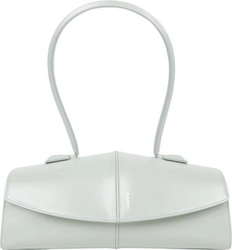 Jil Sander Schoudertas - Dames - Schoudertassen - Groen - ONE Size - Leer - Tassen