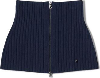 Bogner Merida virgin wool ribbed collar for women - Navy - one_size