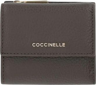 Coccinelle MW5 Metallic Soft Wallet - Dames - Portefeuilles - Bruin - ONE Size - Leer - Accessoires
