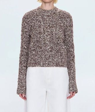 Pistola Denim Womens Quinn Sweater In Chocolate Marl