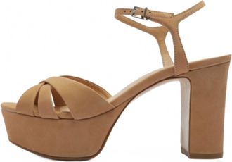 Schutz Womens Platform Sandals In Honey Beige