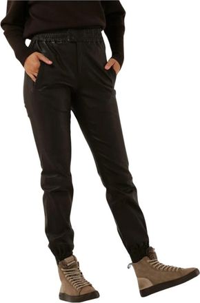 Ibana Porto leren broek - Dames - Leren Broeken - Bruin - S - Leer - Broeken