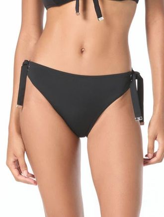 Michael Kors Grommet Solids Bikini Bottom in Black at Nordstrom, Size X-Small