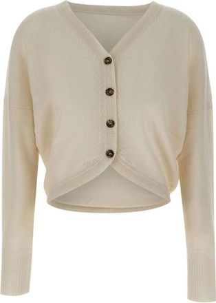 Marella Alacre Cardigan - Dames - Vesten - Beige - M - Kasjmier - Truien & Vesten