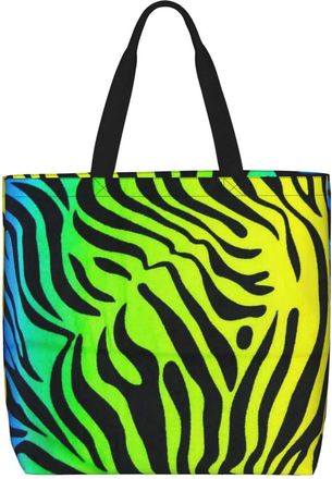 Generic Women Handbag Zebra Pattern Daily Bag Fashion Large Capacity Shopping Bags, For Gym, Christmas, Swim, Birthday, Holiday