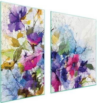 OEM Placa Protectora De Vidrio Para Estufa 90x52 Flores