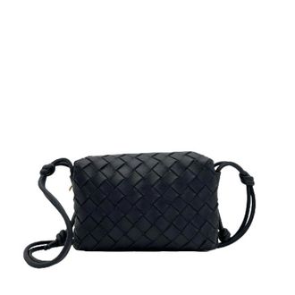 Bottega Veneta Pre-owned Cross Body Bags, female, Blue, Size: ONE SIZE Pre-owned Leather Shoulder Bag