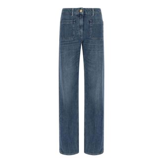 Elisabetta Franchi Mujer, Vaqueros, Azul, Talla: W30