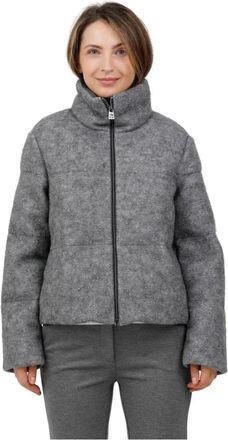 DIEGO M Jassen, Dames, Grijs, M, Bomber Jassen