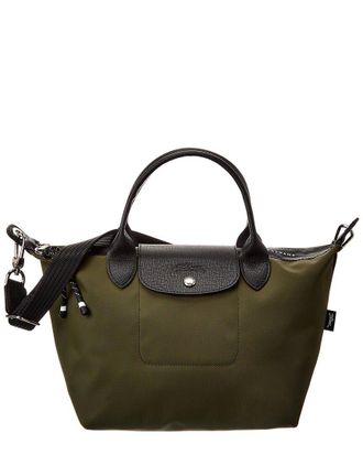 Longchamp Le Pliage Energy Small Canvas Crossbody Handbag, Green