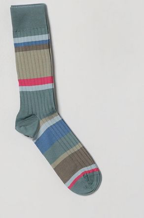 Paul Smith Calze a righe multicolor in cotone organico a coste