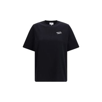 Maison Kitsun&eacute; Zwarte Katoenen T-shirt