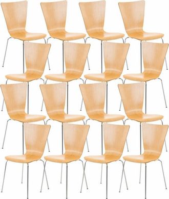 Clp Clp - Set De16 Sillas De Visita Aaron Natural