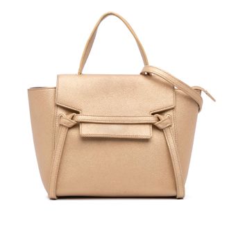 Celine Riemtas Nano Leren Handtas