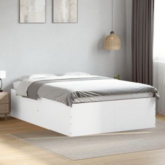 Berkfield Home Bed Frame without Mattress White 120x190 cm Small Double