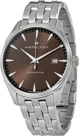 Hamilton Jazzmaster Quartz Brown Dial Mens Watch H32451101