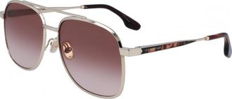 Victoria Beckham Womens VB233S 58 5817702 Sunglasses - Gold Metal - One Size