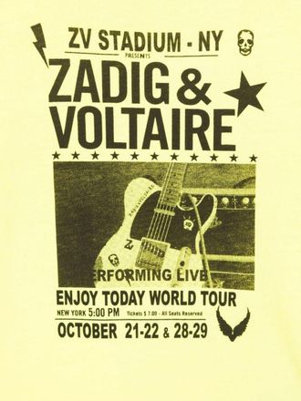 Zadig&Voltaire Cotton T-Shirt - Yellow