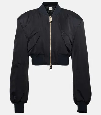 Khaite Bomber Reggie oversize in raso