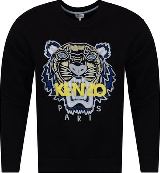 Kenzo Mens 5SW0014XAK42P185 Jumper - Black Cotton - Size Medium