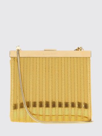 Alberta Ferretti Abstract Pattern Viscose Mini Handbag with Chain Strap
