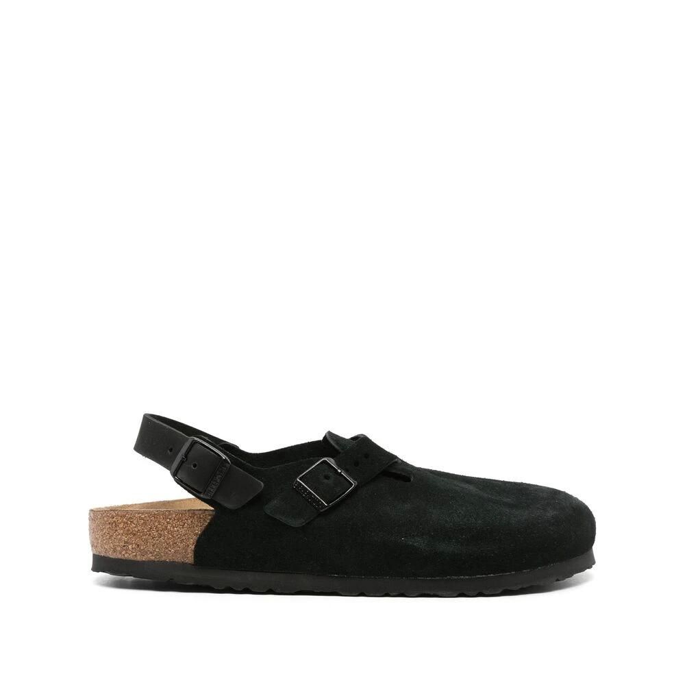 Comfort Clogs Black Suede Slip On Buckle Sandals Mens US 11.5-12 EU 45 Amazon.com | EVELLYHOOTD Women main image 4