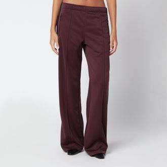 Courr&egrave;ges Dark red/black two-tone jogging trousers