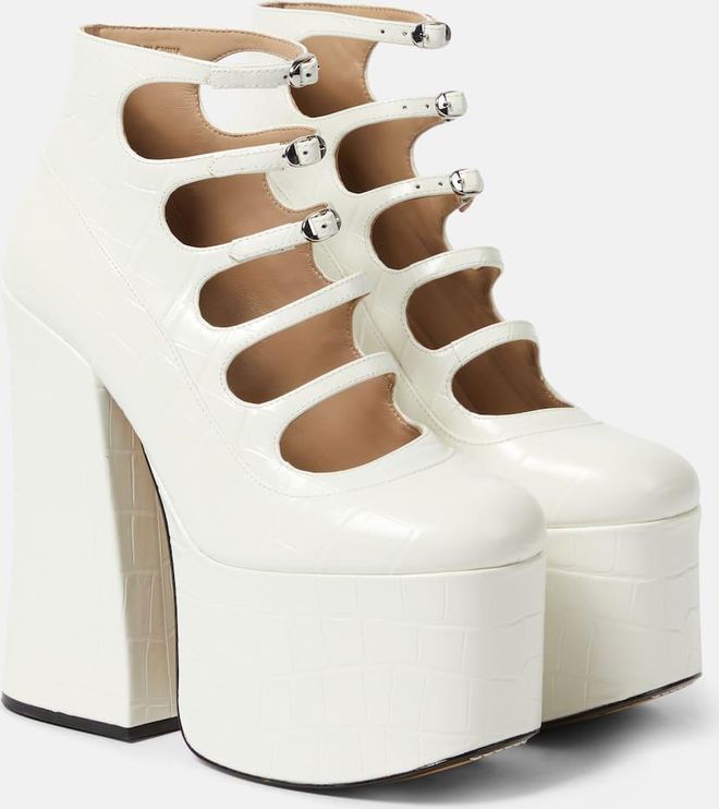 Kiki 150 leather platform ankle boots