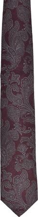Brunello Cucinelli MenS Grey Silk Blend Paisley Tie, One Size