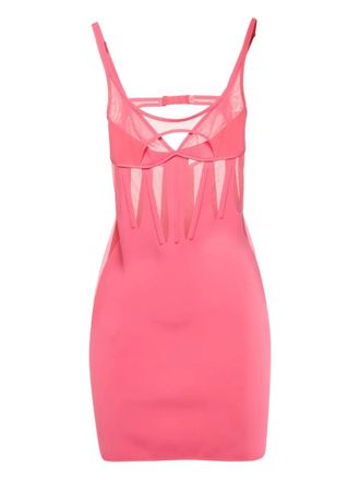 Thierry Mugler mini corset dress - women - Polyamide/Elastane - S - Pink