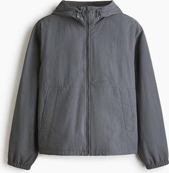 H&M Wasserabweisende Windjacke aus Nylon - Grau