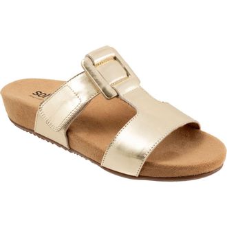 Softwalk Bexley Platform Slide Sandal in Champagne at Nordstrom, Size 10.5