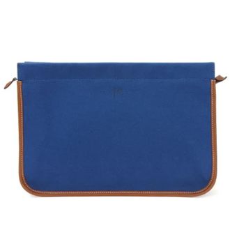 Herm&egrave;s Pre-owned Fabric clutches - Dames - Vintage Clutch - Blauw - ONE Size - Vintage