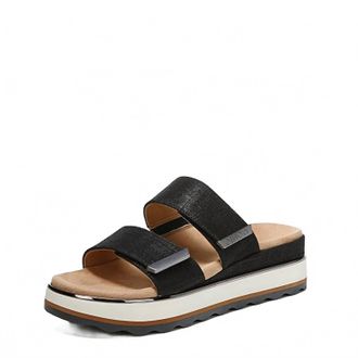Vionic Womens Phoenix Brandie Flatform Sandals In Black