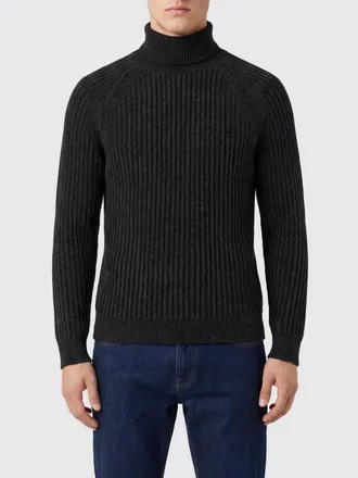 Roberto Ricci Design Maglia a dolcevita slim fit in jersey a coste con maniche lunghe