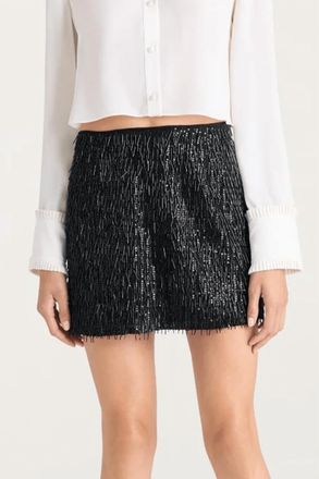 Cinq &agrave; Sept Leia Mini Skirt In Black