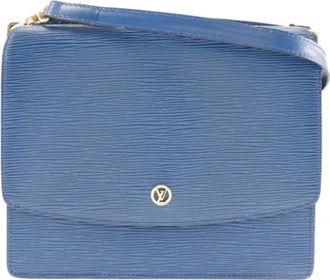 Louis Vuitton Tweedehands leren schoudertassen - Dames - Vintage Schoudertas - Blauw - ONE Size - Vintage