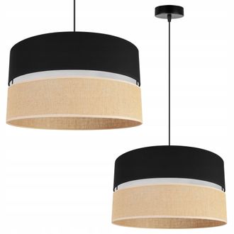 OEM L&aacute;mpara Colgante, L&aacute;mpara De Techo, Pantalla 40cm, Negra