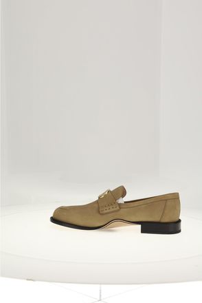 Dior Mens Loafers Arcie Suede Beige Upper: Calf Leather