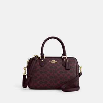 Coach Rowan Satchel Bag In Signature Canvas