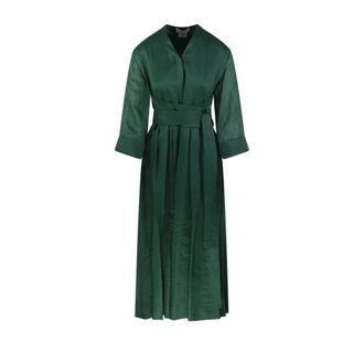 Max Mara Maxi Dresses, female, Green, Size: XS Camilla Dress