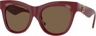 Burberry Dark Brown Cat Eye Ladies Sunglasses BE4418F 411973 54