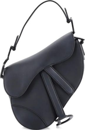 Dior Ultra Matte Saddle Handbag Leather Mini shoulder bag - Zwart