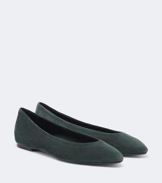 Aeyde Ellie suede ballet flats