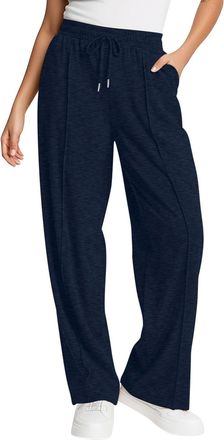 Generic Womens Tracksuit Bottoms Winter Sweatpants Joggers for Ladies Straight Wide Leg Elasticated Waist Casual Trousers Cozy Soft Gym Yoga Pants Solid Color