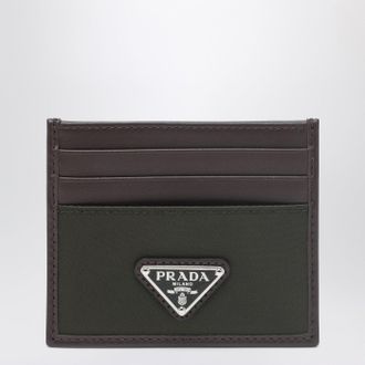 Prada Speedrock card holder in Re-Nylon camouflage and leather